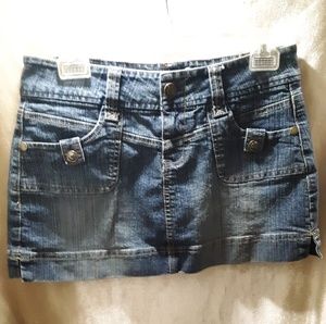 HYDRAULIC jean mini skirt 5/6
